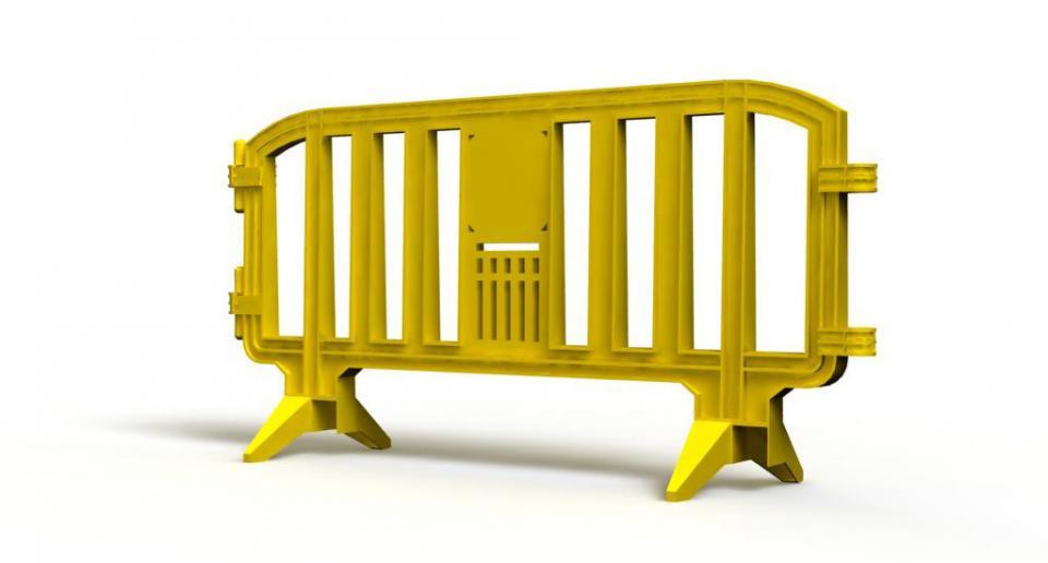 Yellow Plastic Barrier