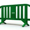 Green plastic barrier