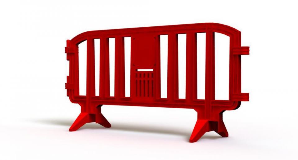 Red Plastic Barrier