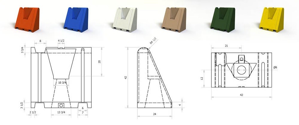 Water Filled Wedge Barrier