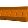 Orange Plastic jersey barrier