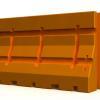 Orange Plastic jersey barrier