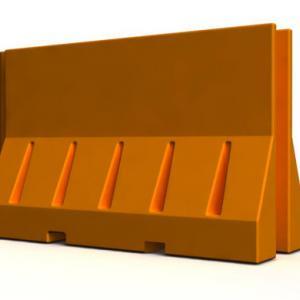 Guardian Heavy Duty Orange Plastic jersey barrier