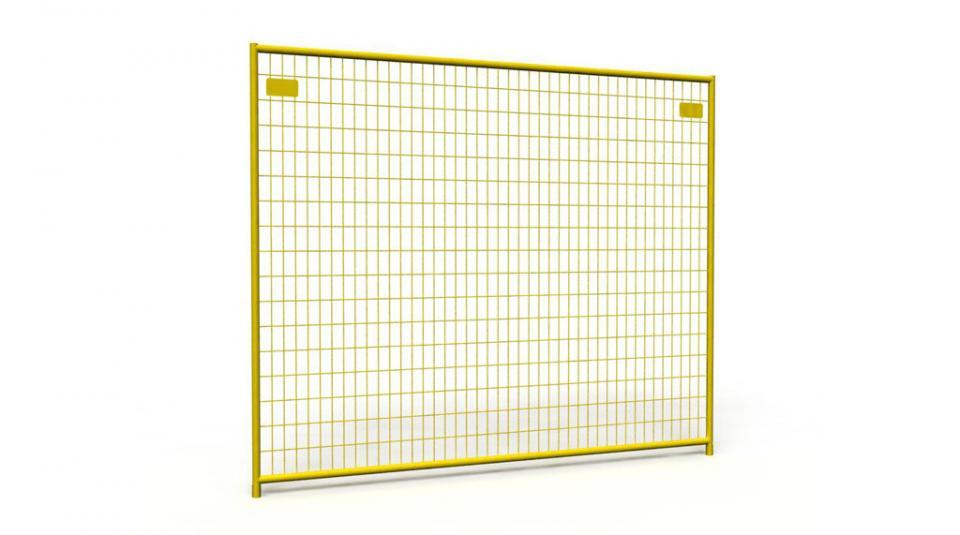 Yellow Fence Panel