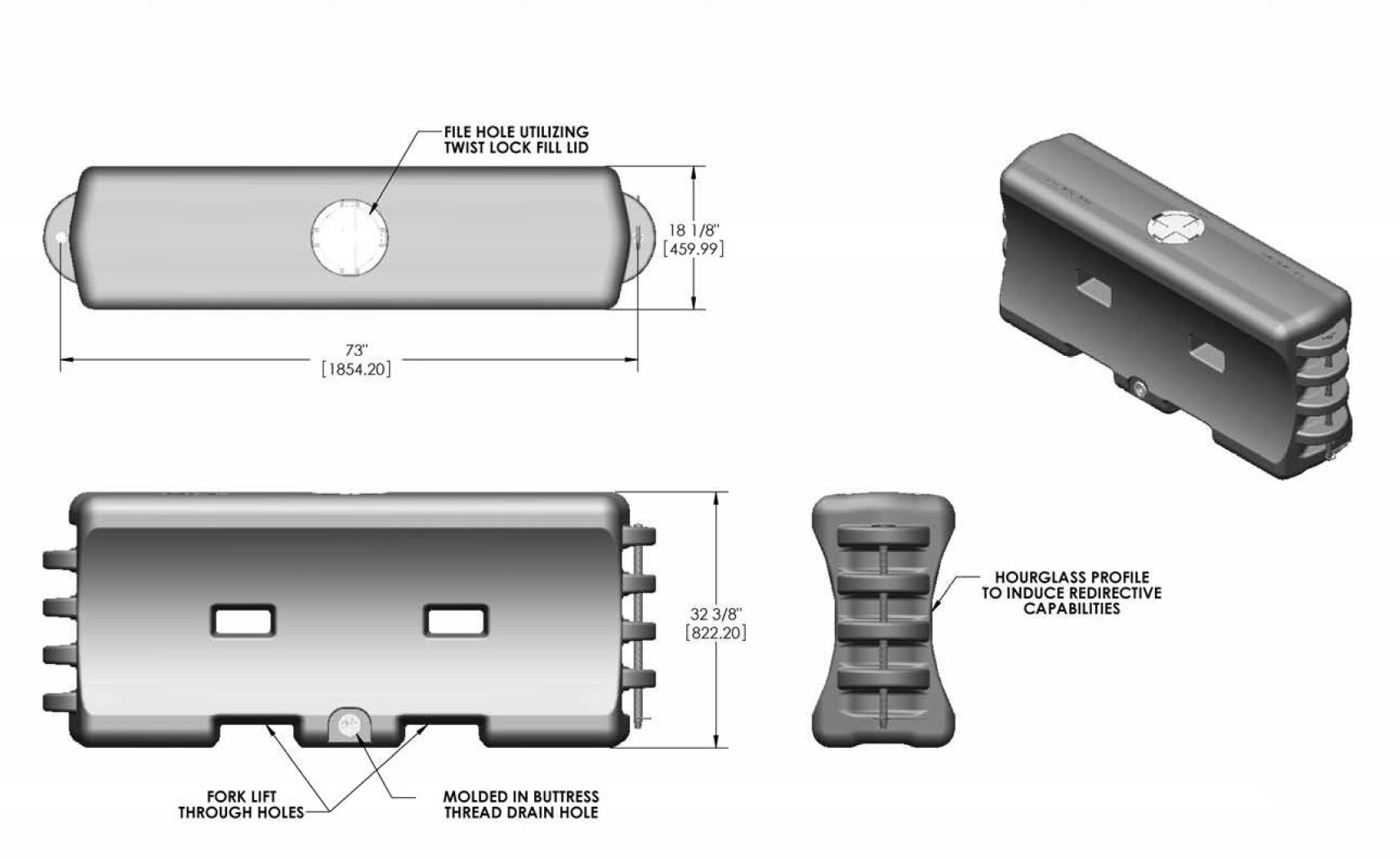 Water-Wall™ Plastic Highway Barriers