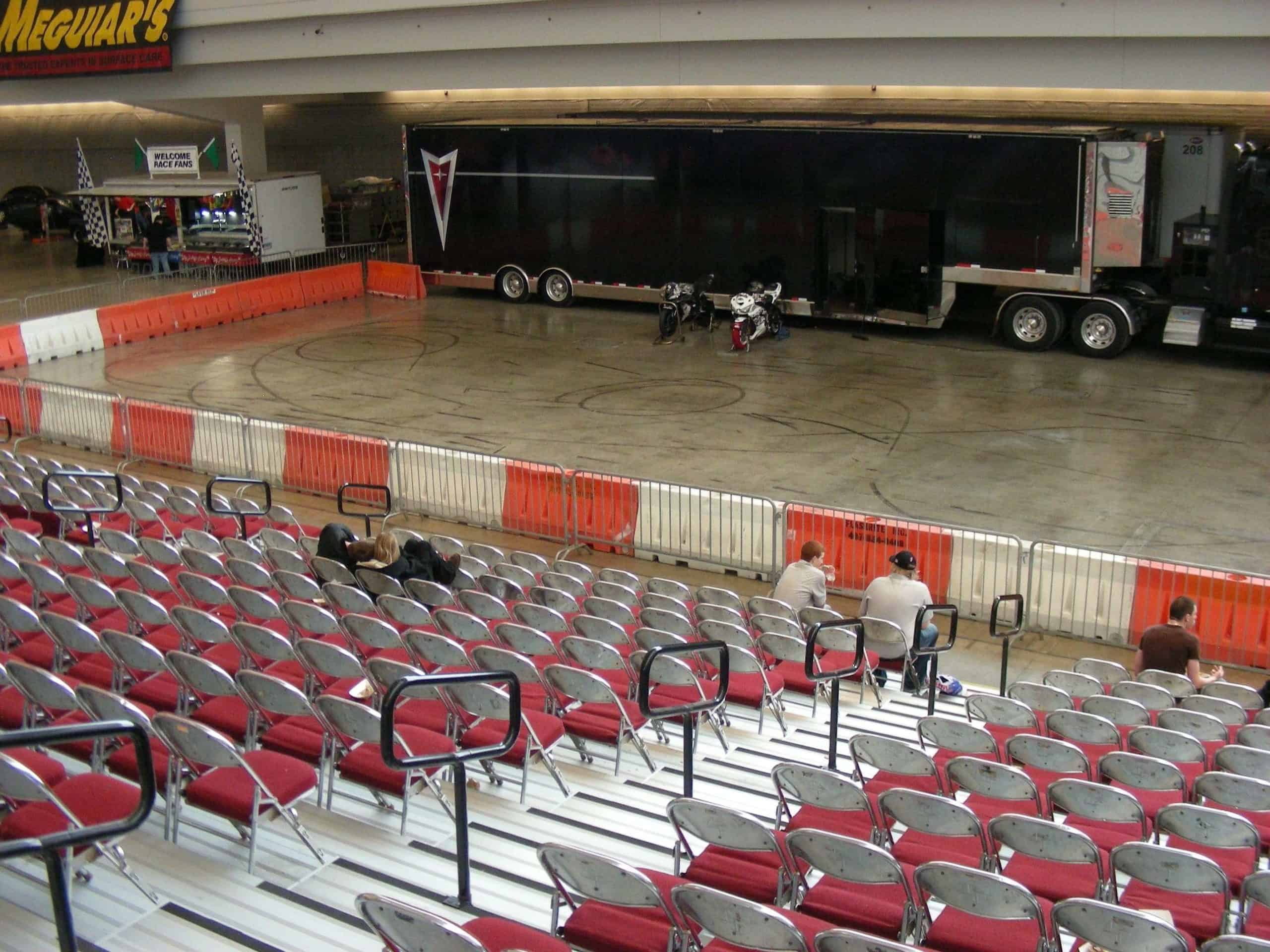 Plastic Barricade In Auditorium